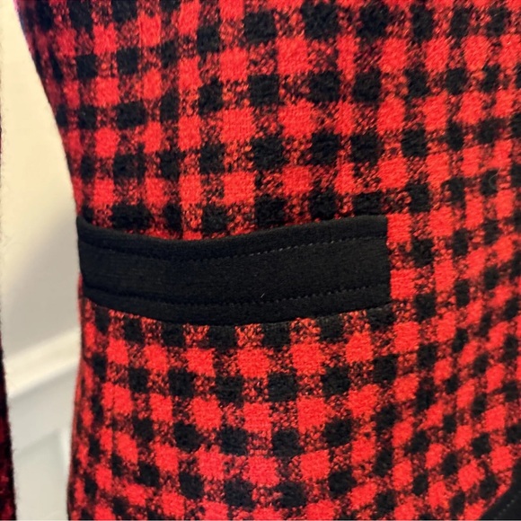 GIVENCHY Classic /Red Black  Houndstooth Jacket VGC Sz 38/8 - Picture 7 of 10